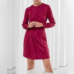 NWOT & Other Stories Twist Knot Snake Mini Dress